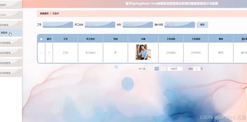 基于SpringBoot與Vue的理發店發型師業務預約管理系統設計與實現